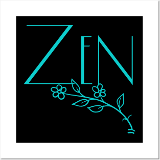 Zen in Aqua Posters and Art